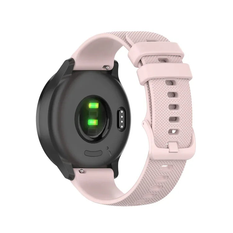 20 mm breites, kariertes Silikonarmband, passend für Samsung Galaxy Watch Active (40 mm), Samsung Galaxy Watch (42 mm), Samsung Galaxy Gear Sport und Samsung Gear S2 Classic