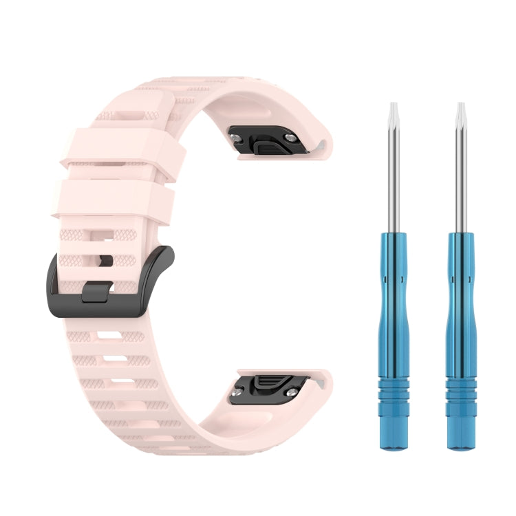 22mm Solid Color Silicone Quick Release Strap,, For Garmin Fenix 7 / EPIX