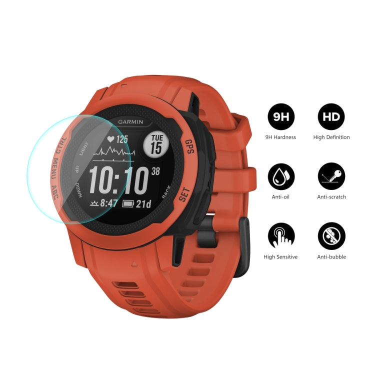 ENKAY 0.2mm 9H Tempered Glass Screen Protector Watch Film For Garmin Instinct 2, 1 PC, 2 PCS, 5 PCS, 10 PCS