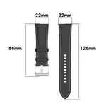 Calf Texture Sewing Thread Watchband, For Huawei Watch GT Runner, For Huawei Watch GT 3 46mm, For Huawei Watch 3 / Watch 3 Pro, For Huawei Watch GT 2 Pro / Watch GT 2e / Watch GT 42mm / 46mm, For Huawei Watch GT 2 Pro, For Huawei Watch GT2 46mm