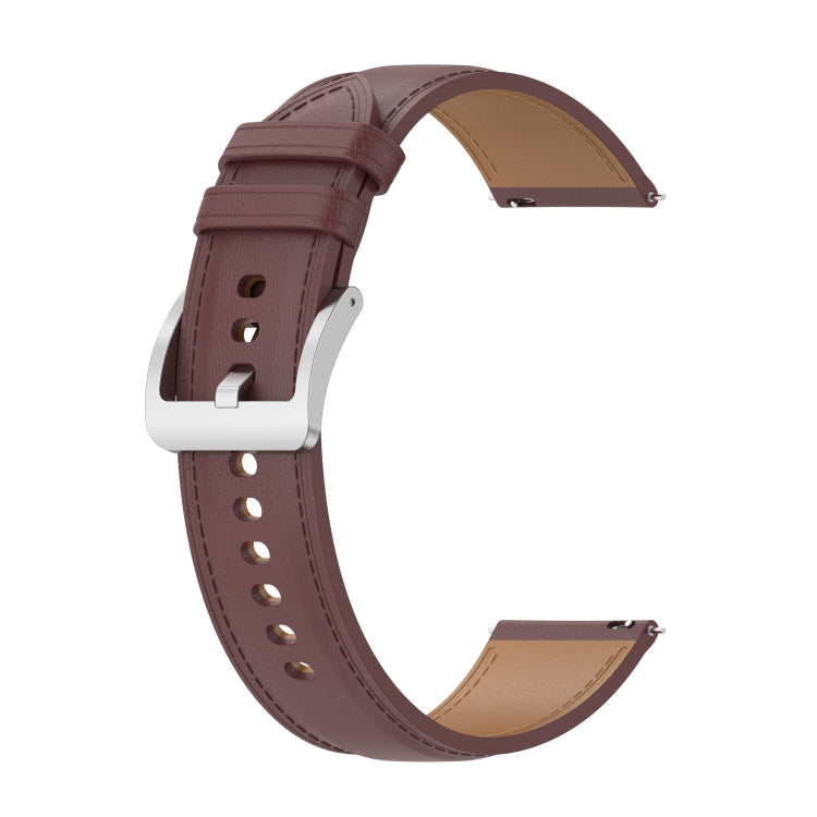 Calf Texture Sewing Thread Watchband, For Huawei Watch GT Runner, For Huawei Watch GT 3 46mm, For Huawei Watch 3 / Watch 3 Pro, For Huawei Watch GT 2 Pro / Watch GT 2e / Watch GT 42mm / 46mm, For Huawei Watch GT 2 Pro, For Huawei Watch GT2 46mm