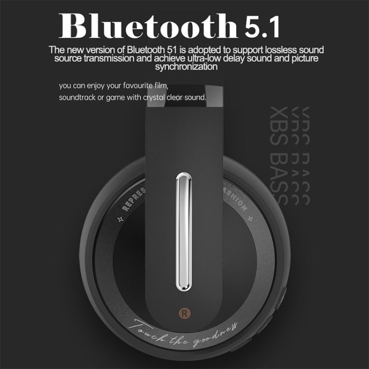 Fingertime P6 Bluetooth 5.1 Kabelloses Stereo Headset mit Mikrofon