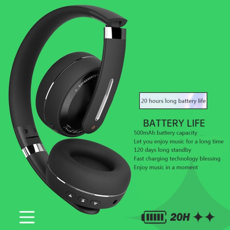 Fingertime P6 Bluetooth 5.1 Kabelloses Stereo Headset mit Mikrofon