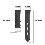 Calf Texture Sewing Thread Watchband, For Samsung Galaxy Watch 4, For Samsung Galaxy Watch 3 41mm / Watch 42mm, For Samsung Galaxy Gear S2 Classic