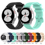 20 mm Silikonarmband mit Carbonfaserstreifen, für Samsung Galaxy Watch 4 40 mm / 44 mm, für Samsung Galaxy Watch 4 Classic 42 mm / 46 mm, für Samsung Galaxy Watch 3 41 mm, für Samsung Galaxy Watch Active 2 40 mm / 44 mm