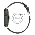 Uhrenarmband aus genähtem Rindsleder der obersten Schicht für Apple Watch Series, 7 41mm / 6&SE&5&4 40mm / 3&2&1 38mm 20mm, 7 45mm / 6&SE&5&4 44mm / 3&2&1 42mm 22mm, 7 41mm / 6&SE&5&4 40mm / 3&2&1 38mm 22mm, 7 45mm / 6&SE&5&4 44mm / 3&2&1 42mm 20mm
