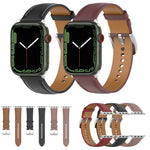 Uhrenarmband aus genähtem Rindsleder der obersten Schicht für Apple Watch Series, 7 41mm / 6&SE&5&4 40mm / 3&2&1 38mm 20mm, 7 45mm / 6&SE&5&4 44mm / 3&2&1 42mm 22mm, 7 41mm / 6&SE&5&4 40mm / 3&2&1 38mm 22mm, 7 45mm / 6&SE&5&4 44mm / 3&2&1 42mm 20mm