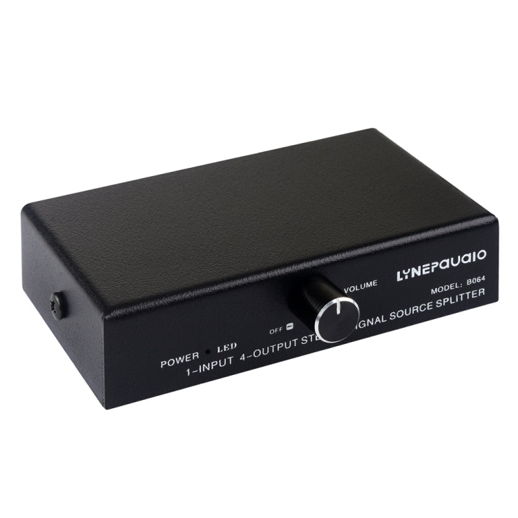 1-in-4-Out-Audiofrequenz-Signalsplitter, Verteilergerät, passiv, 3,5-mm-Schnittstellenausgang, 1-in-4-Out-3,5-mm-Schnittstelle