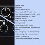 1-in-4-Out-Audiofrequenz-Signalsplitter, Verteilergerät, passiv, 3,5-mm-Schnittstellenausgang, 1-in-4-Out-3,5-mm-Schnittstelle
