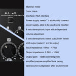 B066 Mini Stereo 8 Kanal Cinch Non-Source Sound Passivmixer, keine Stromversorgung, 8 Kanal Cinch