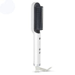 K-SKIN KD380 Hair Straightener Electric Straight Hair Curler Comb Brush PTC Heating Ceramic Straight Hair Brush, UK Plug, Black, UK Plug, White, EU Plug, Black, EU Plug, White