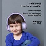 BT06C+ Kinder Kopfbügel Niedliches kabelloses Bluetooth Headset mit Mikrofon & LED-Licht