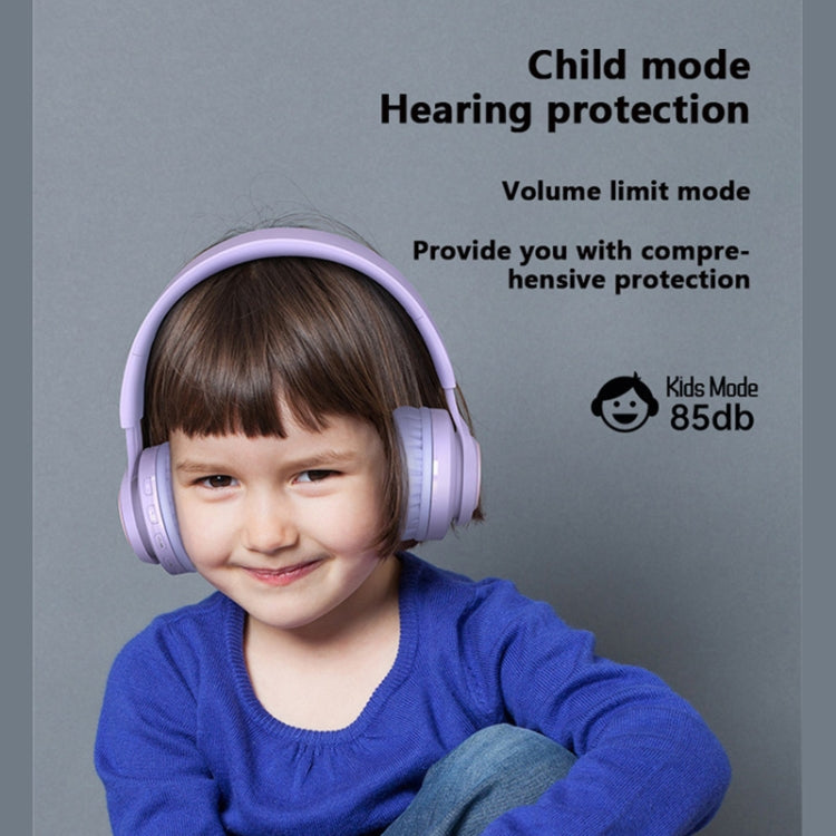 BT06C+ Kinder Kopfbügel Niedliches kabelloses Bluetooth Headset mit Mikrofon & LED-Licht