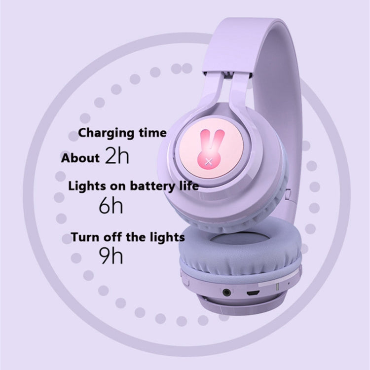 BT06C+ Kinder Kopfbügel Niedliches kabelloses Bluetooth Headset mit Mikrofon & LED-Licht