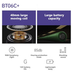 BT06C+ Kinder Kopfbügel Niedliches kabelloses Bluetooth Headset mit Mikrofon & LED-Licht