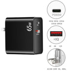 PD-65W USB-C / Type-C + QC3.0 USB Laptop-Ladeadapter, AU-Stecker / US-Stecker, AU-Stecker / US-Stecker