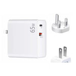 PD-65W USB-C / Type-C + QC3.0 USB Laptop-Ladeadapter, UK-Stecker / US-Stecker, UK-Stecker / US-Stecker