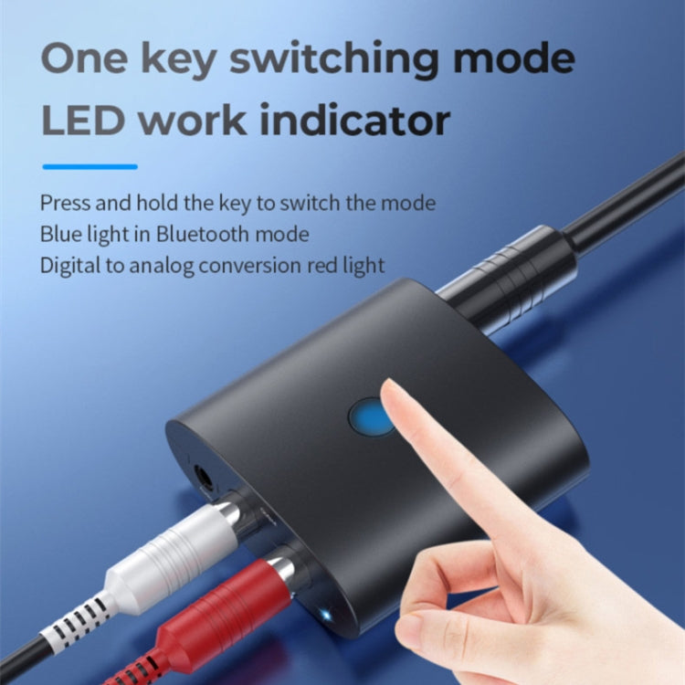 BT-B36 Bluetooth 5.1 Audio Receiver TV Glasfaser Koaxial Digital-Analog-Wandler