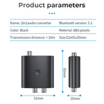 BT-B36 Bluetooth 5.1 Audio Receiver TV Glasfaser Koaxial Digital-Analog-Wandler