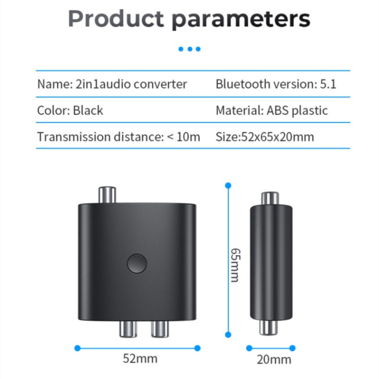 BT-B36 Bluetooth 5.1 Audio Receiver TV Glasfaser Koaxial Digital-Analog-Wandler