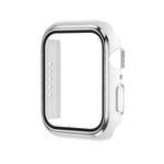 Galvanisierte zweifarbige PC+gehärtete Folien-Uhrenhülle, für Apple Watch Series 9 / 8 / 7 45mm, für Apple Watch Series 6/5/4/SE 44mm