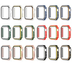 Galvanisierter zweifarbiger PC+Displayschutzfolie Uhrengehäuse, für Apple Watch Series 3/2/1 42mm, für Apple Watch Series 9 / 8 / 7 41mm