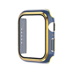 Galvanisierter zweifarbiger PC+Displayschutzfolie Uhrengehäuse, für Apple Watch Series 3/2/1 42mm, für Apple Watch Series 9 / 8 / 7 41mm