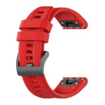 22mm Silicone Solid Color Watch Band, For Garmin Fenix 6, For Garmin Fenix 6 Pro, For Garmin Fenix 5