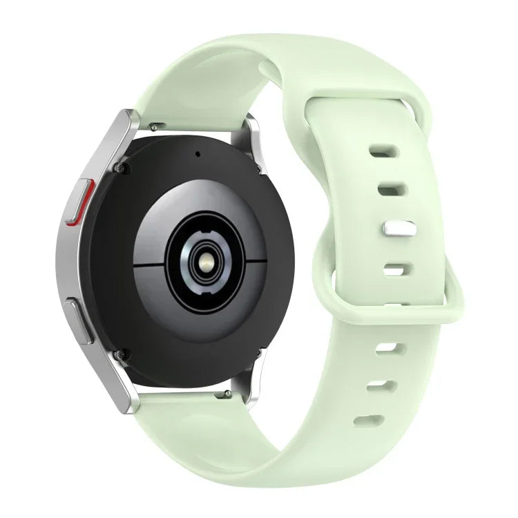 20 mm breites, einfarbiges Silikon-Uhrenarmband, passend für Samsung Galaxy Watch Active (40 mm), Samsung Galaxy Watch (42 mm), Samsung Galaxy Gear Sport und Samsung Gear S2 Classic
