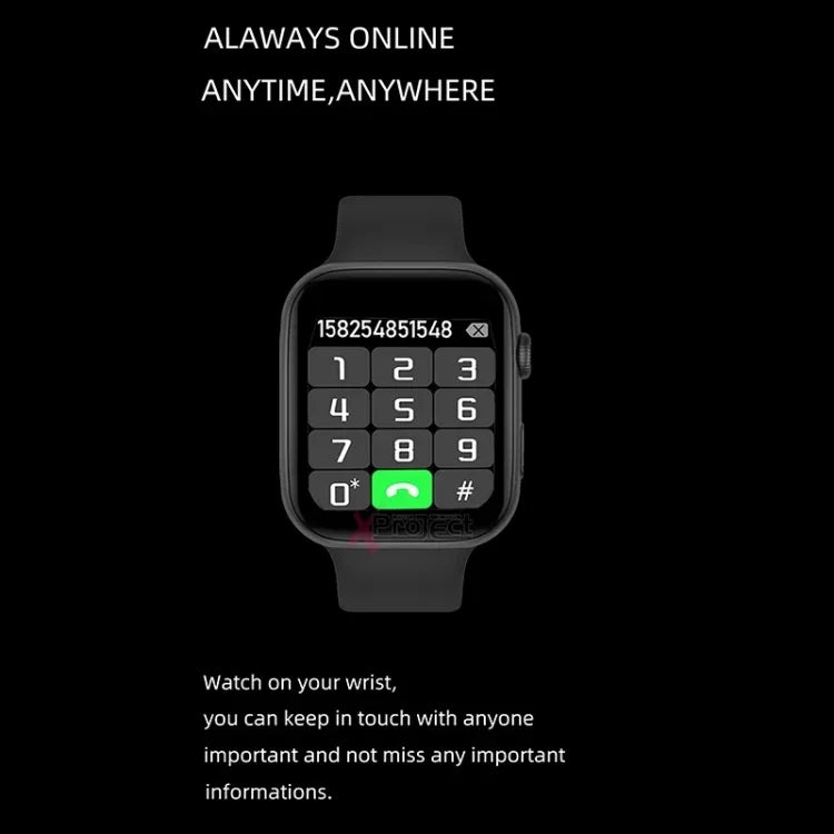 i7 PRO+ Smartwatch mit 1,75-Zoll-Farbbildschirm, unterstützt Bluetooth-Anrufe und Herzfrequenzmessung