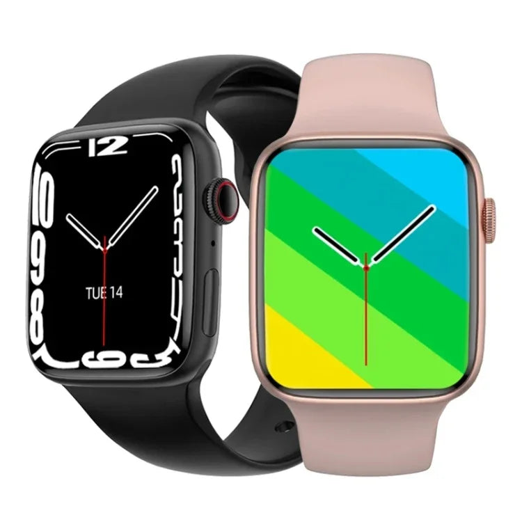 W7 Smartwatch mit 1,8-Zoll-Farbbildschirm, unterstützt Herzfrequenz- und Blutdruckmessung
