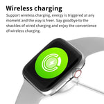 W7 Smartwatch mit 1,8-Zoll-Farbbildschirm, unterstützt Herzfrequenz- und Blutdruckmessung