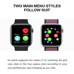T500 Plus Smartwatch mit 1,54-Zoll-Farbbildschirm, unterstützt Herzfrequenz- und Blutdruckmessung
