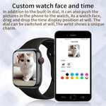 T500 Plus Smartwatch mit 1,54-Zoll-Farbbildschirm, unterstützt Herzfrequenz- und Blutdruckmessung