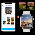 T500 Plus Smartwatch mit 1,44 Zoll Farbbildschirm, unterstützt Herzfrequenz- und Blutdruckmessung
