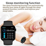 T500 Plus Smartwatch mit 1,44 Zoll Farbbildschirm, unterstützt Herzfrequenz- und Blutdruckmessung