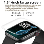 T500 Plus Smartwatch mit 1,44 Zoll Farbbildschirm, unterstützt Herzfrequenz- und Blutdruckmessung