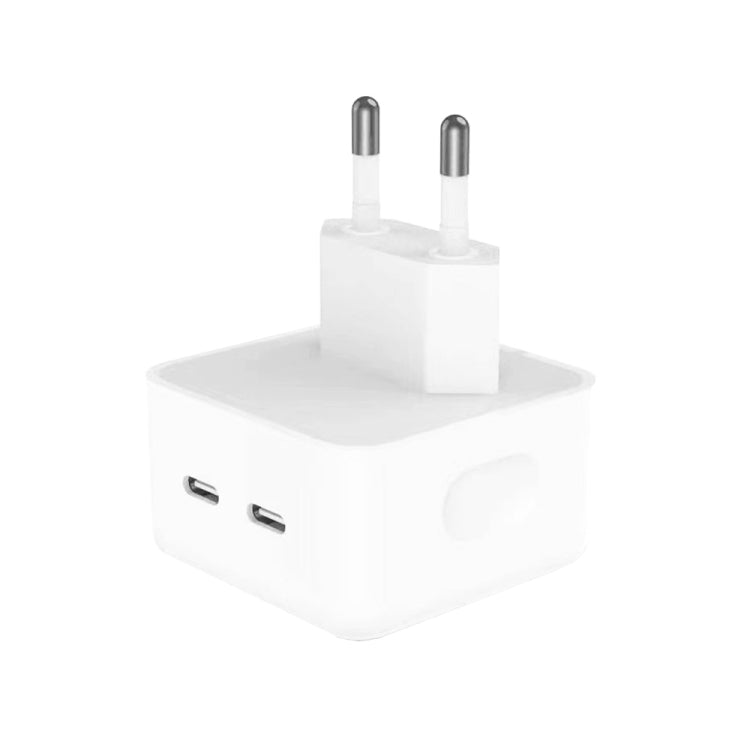 PD 35W Dual USB-C / Typ-C Port Ladegerät für iPhone / iPad Serie, EU Stecker