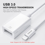 ENKAY ENK-AT108 8-Pin-auf-USB 3.0 OTG Adapter-Datenkabel für iPhone / iPad