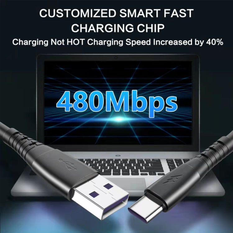 1,5m Feder Teleskopisches Handy Schnelllade-Datenkabel, USB zu 8-Pin, USB zu Type-C, USB zu Micro USB