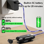 K55 Einziehbares Kabel BT5.2 Smart In-Ear Einzelner Sport-Ohrhörer