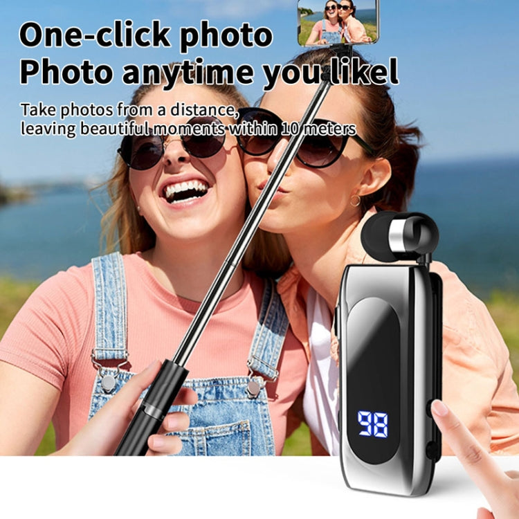 K55 Einziehbares Kabel BT5.2 Smart In-Ear Einzelner Sport-Ohrhörer