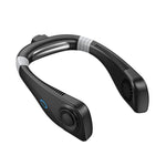 Aromatherapie blattloser Kühlender hängender Nackenventilator Mini USB tragbarer Ventilator, schwarz, weiß