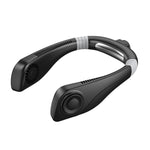Aromatherapie blattloser Kühlender hängender Nackenventilator Mini USB tragbarer Ventilator, schwarz, weiß