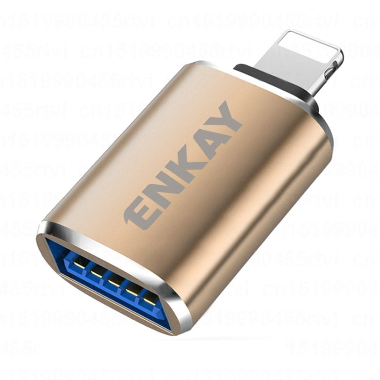 ENKAY ENK-AT110 8 Pin Stecker zu USB 3.0 Buchse Aluminiumlegierung OTG Adapter, ENK-AT110