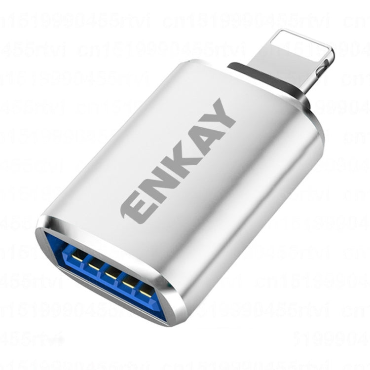 ENKAY ENK-AT110 8 Pin Stecker zu USB 3.0 Buchse Aluminiumlegierung OTG Adapter, ENK-AT110