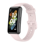 Solid Color Silicone Watch Band, For Huawei Band 7