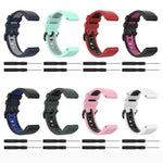 22mm Silicone Sports Two-Color Watch Band, For Garmin Fenix 5S, For Garmin Fenix 5S Plus