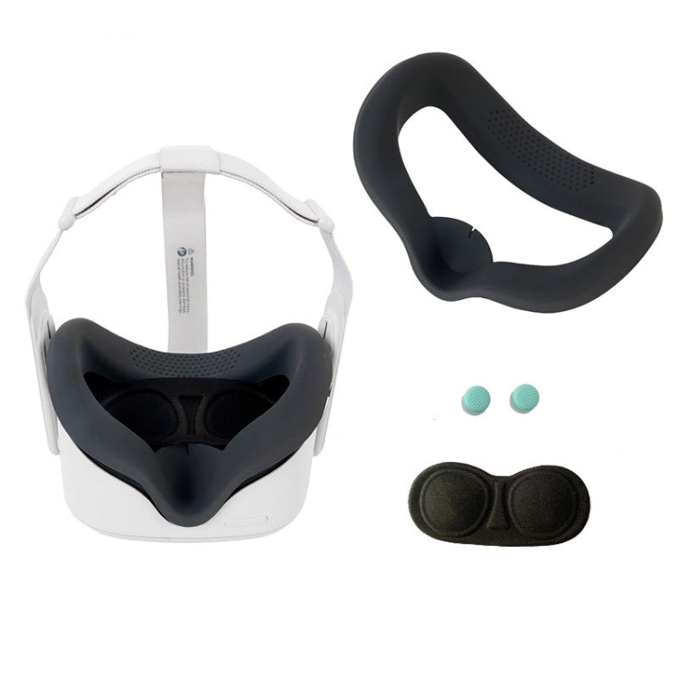 JD-391215 Geeignet für Oculus Quest2 Generation VR Augenmasken-Silikonabdeckung + Linsenabdeckung Set