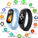 M7 Smartwatch mit 0,96 Zoll Farbbildschirm, unterstützt Herzfrequenz- und Blutdruckmessung